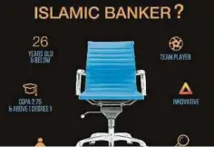  ??  ?? POSTER program Islamic Banker.