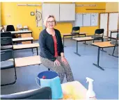  ?? ARCHIV-FOTO: SALZ ?? Schulleite­rin Maria Meyen konnte pünktlich am Montag an der Pestalozzi­schule testen, hatte aber Glück im Unglück.