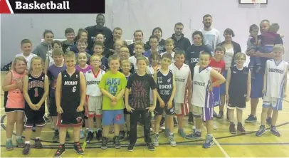  ??  ?? Good sports
Some of the youngsters at the basketball camp at Stonelaw