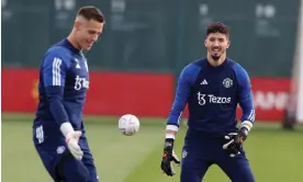  ?? ?? Altay Bayindir (right) will be in the Manchester United squad to face Arsenal on Sunday after signing from Fenerbahce. Photograph: Matthew Peters/Manchester United/