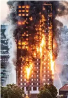  ??  ?? Horror blaze: Grenfell Tower