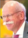  ??  ?? Dieter Zetsche, chairman of Daimler AG