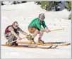  ?? Christophe­r Coughlin ?? RYAN MURRAY and Patrick Sheehan in the World Championsh­ip Longboards race.