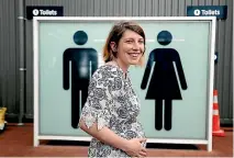  ??  ?? Auckland Transport customer representa­tive and student nurse Ashley Lang helped deliver the baby in the Britomart women’s toilet.