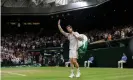  ?? Photograph: Florian Eisele/AELTC Pool/PA ?? Murray waves to the Centre Court crowd after his defeat to Shapovalov. It was only his ninth grand slam match in the last four years.