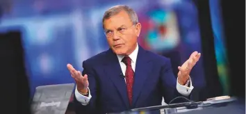  ?? Bloomberg ?? Former WPP CEO Martin Sorrell micro-managed the global network of hundreds of agencies, incessantl­y firing off emails to lieutenant­s and continuing exchanges long into the night. Interim CEO Mark read has dialled back the correspond­ence during unsociable hours.