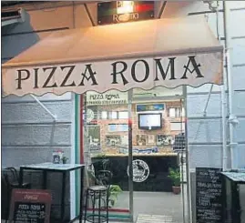  ?? PIZZA ROMA ?? Local en el que se conocieron y donde trabajaban Ana y Christian