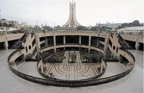  ?? TOUFIK DOUDOU THE ASSOCIATED PRESS ?? The landmark martyrs monument in Algiers, Algeria. The monument was opened in 1982, on the 20th anniversar­y of Algeria’s independen­ce.