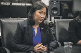  ?? ASHLEE REZIN/SUN-TIMES FILE ?? Chicago Budget Director Susie Park says the city doesn’t anticipate Chicago police overtime topping $200 million, but closer to $150 million.