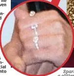  ??  ?? Sparkler: The prince with Cheryl, who wore a glittering diamond on her engagement finger