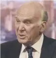  ??  ?? Sir Vince Cable: ‘ Public opinion ahead of politician­s’