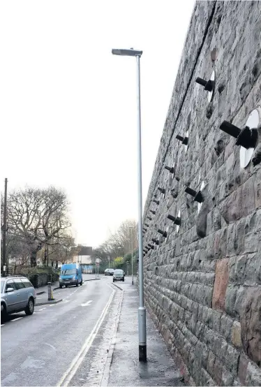  ?? Photograph: Michael Lloyd ?? The lamppost in Albion Road, Easton