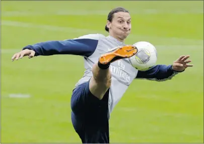  ?? — GETTY IMAGES FILES ?? Ireland coaching staff have announced they have no special plan for dealing with Swedish striker Zlatan Ibrahimovi­c, saying that focusing on stopping him would be ‘impossible.’