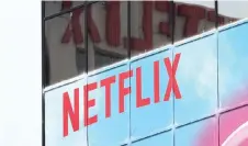  ?? — Reuters file photo ?? The Netflix logo is seen on their office in Hollywood.