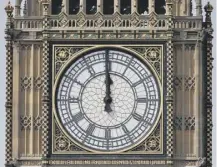  ??  ?? 0 The chimes of London’s Big Ben were first broadcast on this day in 1923