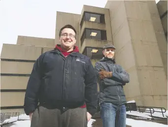  ?? TONY CALDWELL ?? Researcher­s Patrick D'Aoust and Dr. Tyson Graber have become the first in Canada to find a way to test for the B117 variant in wastewater which they say can serve as an alarm that the strain is in a community.