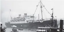  ?? COURTESY OF THE U. S. HOLOCAUST MEMORIAL MUSEUM ?? The ocean liner MS St. Louis docked in Hamburg, Germany, in 1939.