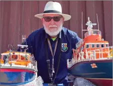  ??  ?? Joe Fox with his models of former RNLI vessels that served in the waters around Ireland.