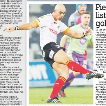  ?? ?? Ageless: Ruan Pienaar in action
PICTURE: Getty Images