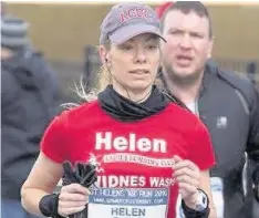  ??  ?? Helen Moore, who took on the Manchester Marathon