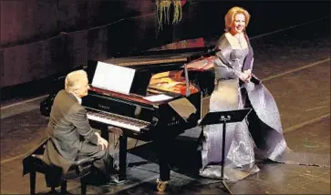  ?? Lawrence K. Ho ?? SOPRANO Renée Fleming has a one-night recital with pianist Hartmut Höll at Dorothy Chandler Pavilion.