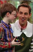  ??  ?? Helper: Ryan Tubridy and a tester