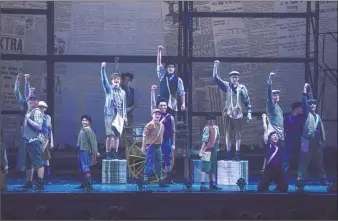  ?? Warner Stage Company / Contribute­d photo ?? The final performanc­es of the Warner Stage Company’s production of Disney’s “Newsies” will be held this weekend.