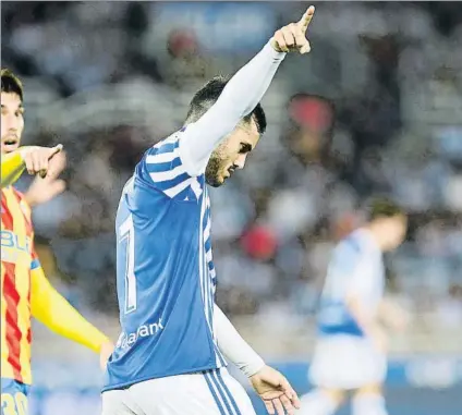  ?? FOTO: UNCITI ?? Juanmi sigue siendo el máximo goleador de la Real junto a Llorente con tres goles a pesar de que lleva cuatro sin anotar