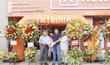  ?? ?? Kolin Philippine­s Internatio­nal Inc. holds blessing and inaugurati­on of its newly renovated branch in Molo, Iloilo City.