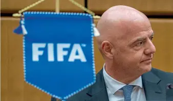  ??  ?? Suspicion…Infantino continues to be under investigat­ion