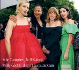  ?? ?? Edie Campbell, Nell Kalonji,
Molly Goddard and Laura Jackson