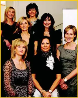  ??  ?? Romantic novelist Santa Montefiore ( right) was guest speaker at the UJIA women’s lunch in central London, attended by 250 guests and raising £125k