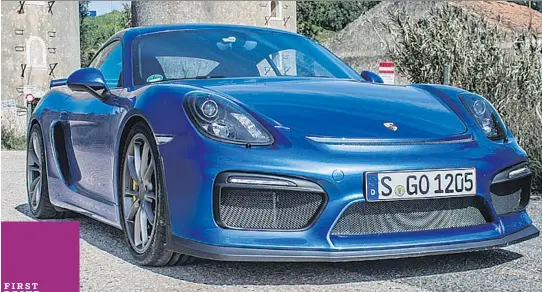  ?? P H O T O S : B R E N D A N MC A L E E R / D R I V I NG ?? The 2015 Porsche Cayman GT4’ s grip is flat- out phenomenal, more than enough for any public road.