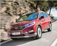  ?? Foto: Honda ?? Auf jedem Gelände ein echter Hingucker: Der Honda CR V.