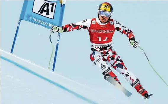  ??  ?? Marcel Hirscher ließ den Start beim Super-g in Kitzbühel im Programm – weil „es einfach toll und eine Challenge ist“, wie er sagt GEPA