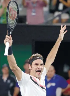  ?? AP FOTO/DITA ALANGKARA ?? ANOTHER RECORD. Roger Federer broke Andre Agassi’s record by becoming the oldest No. 1 in tennis at 36.