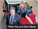  ??  ?? Peter Kay and Sian Gibson