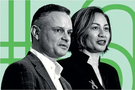  ?? ?? The spectre of ACT playing a significan­t role in government is one that Green Party co-leaders James Shaw and Marama Davidson are likely to home in on in coming months, says Luke Malpass.