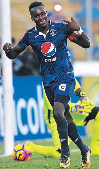  ??  ?? GOLEADOR. Rubilio Castillo es el goleador histórico de Motagua.