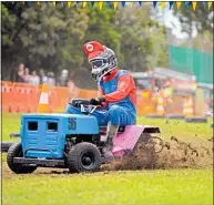  ??  ?? Kayluim Summer, racing as Super Mario.