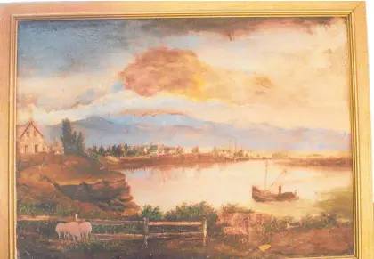 ?? ?? The oldest known surviving oil painting of Foxton has been judged the genuine article.