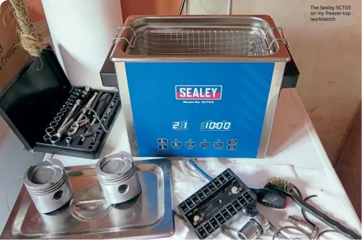  ??  ?? The Sealey SCT03 on my freezer-top workbench