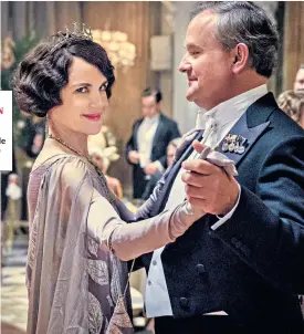  ??  ?? BALM FOR THE BRAIN Elizabeth McGovern and Hugh Bonneville in the Downton Abbey film