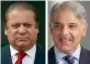  ??  ?? Nawaz Sharif and Shahbaz Sharif