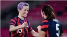  ??  ?? US football player Megan Rapinoe criticized the IOC's stance on protest