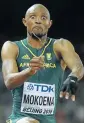  ??  ?? FINAL SHOT: Khotso Mokoena finished ninth