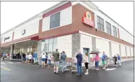  ?? Arnold Gold / Hearst Connecticu­t Media file photo ?? People line up around the outside of the new ShopRite in Milford for the opening of the store in 2016.