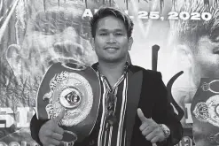  ??  ?? JOHN RIEL Casimero has his sights set on being an undisputed bantamweig­ht champion. ABS-CBN Sports