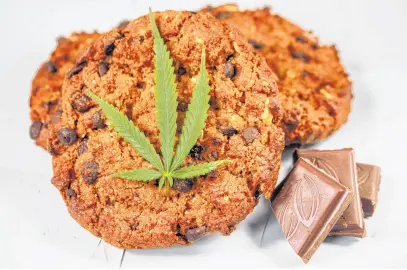  ?? 123RF ?? Curious about cannabis but not sure about smoking or vaping it? You could always try edibles.