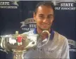  ?? SNGA ?? Bonanza High product Alex Jordan won the Nevada State Amateur at TPC Summerlin by three shots over Hazen Newman. The event dates to 1953.